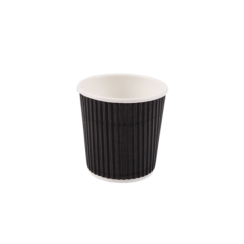 4oz নিষ্পত্তিযোগ্য বায়োডিগ্রেডেবল ঢেউতোলা কাগজ কাপ