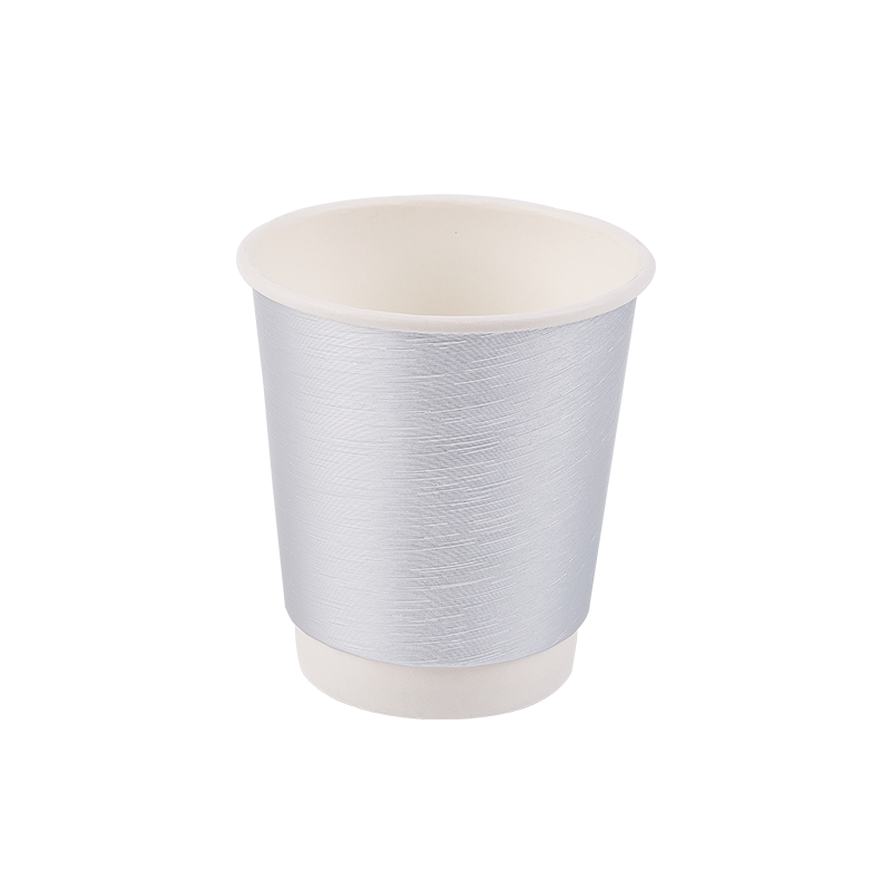 8oz ডিসপোজেবল বায়োডিগ্রেডেবল ডাবল-লেয়ার পেপার কাপ