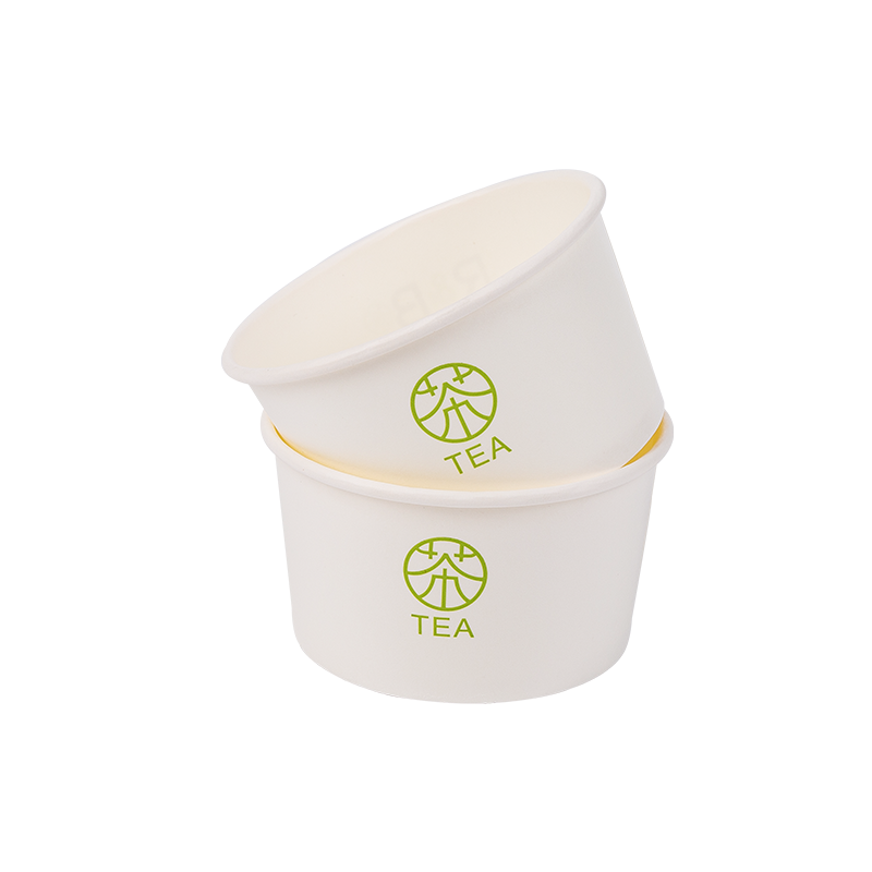 8oz ডিসপোজেবল বায়োডিগ্রেডেবল পেপার আইসক্রিম কাপ