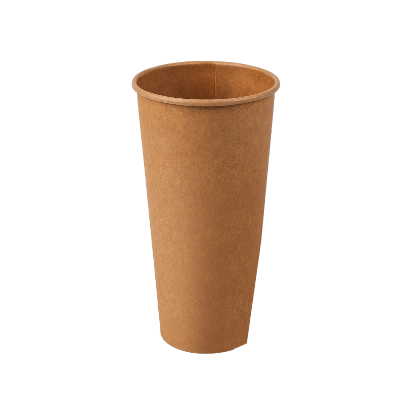 22oz ডিসপোজেবল বায়োডিগ্রেডেবল একক-স্তর পেপার কাপ