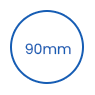 90mm নিষ্পত্তিযোগ্য PP কাপ ঢাকনা icon